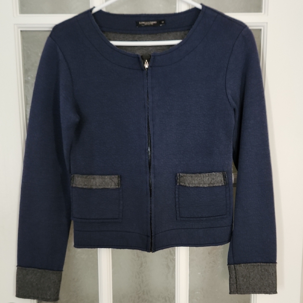 🇮🇹*** Lungo L'Arno Navy and Gray Cardigan / Blazer